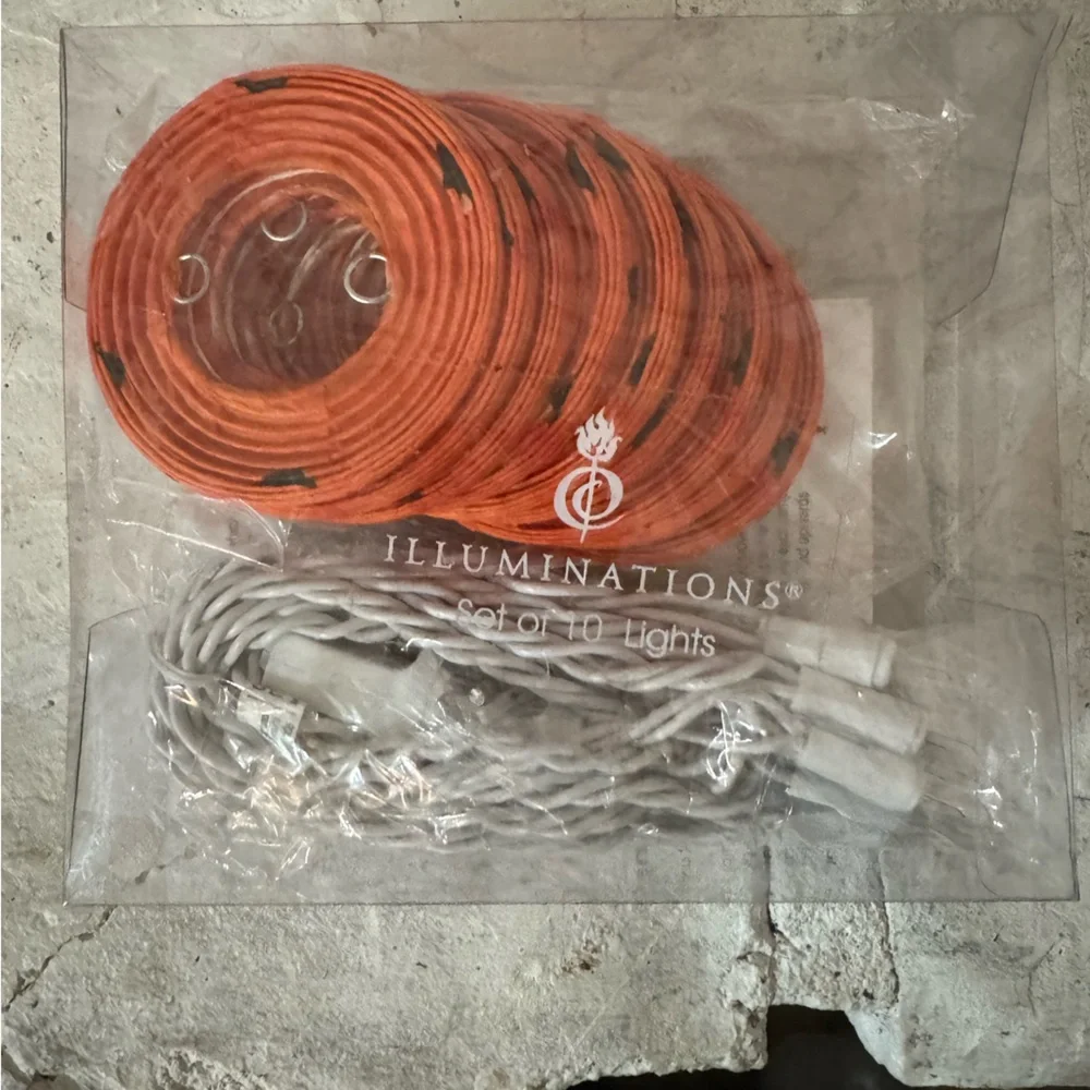 Vibrant Orange Party Lights